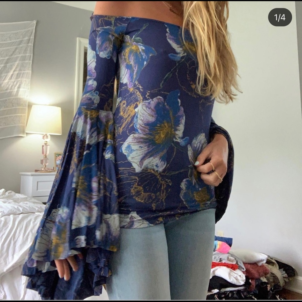 FP NWT floral top size S